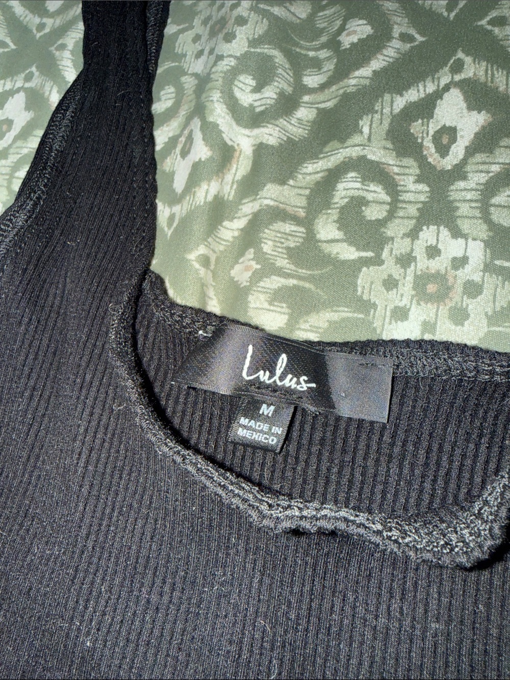 Lulu's Black Ribbed Two Piece Set - Picture 2 of 6